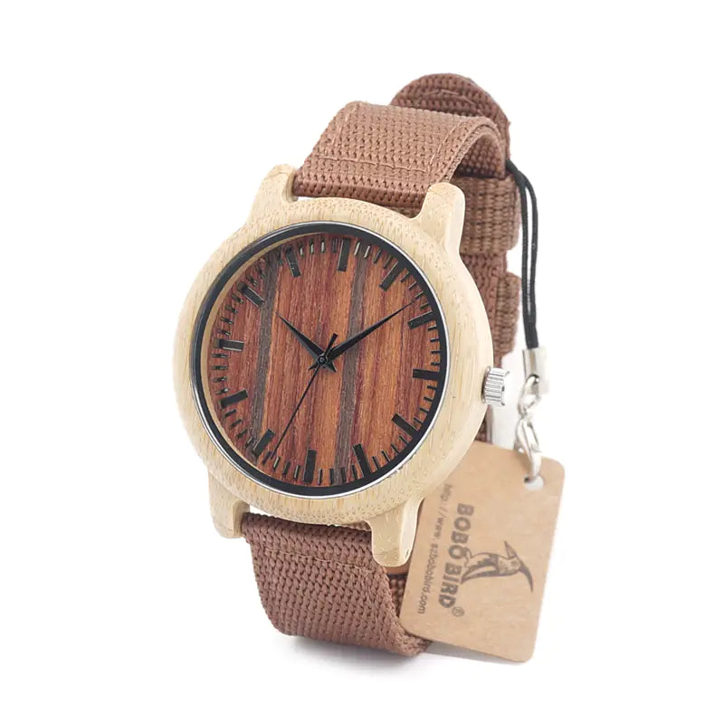 BOBO BIRD Bamboo Wood Watch with Japanese Movement