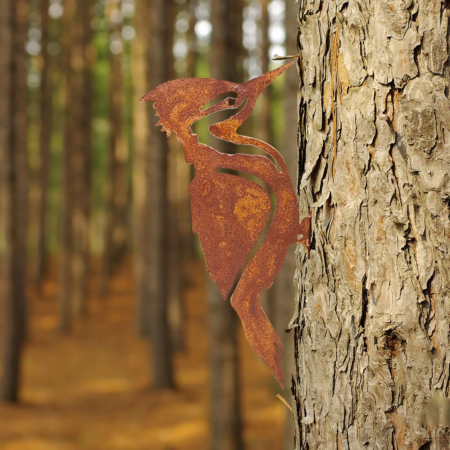 Rusty Metal Bird Silhouettes for Garden Decor