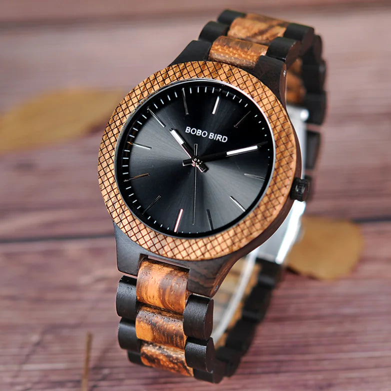BOBO BIRD All-Wood Quartz Waterproof Men's Watch