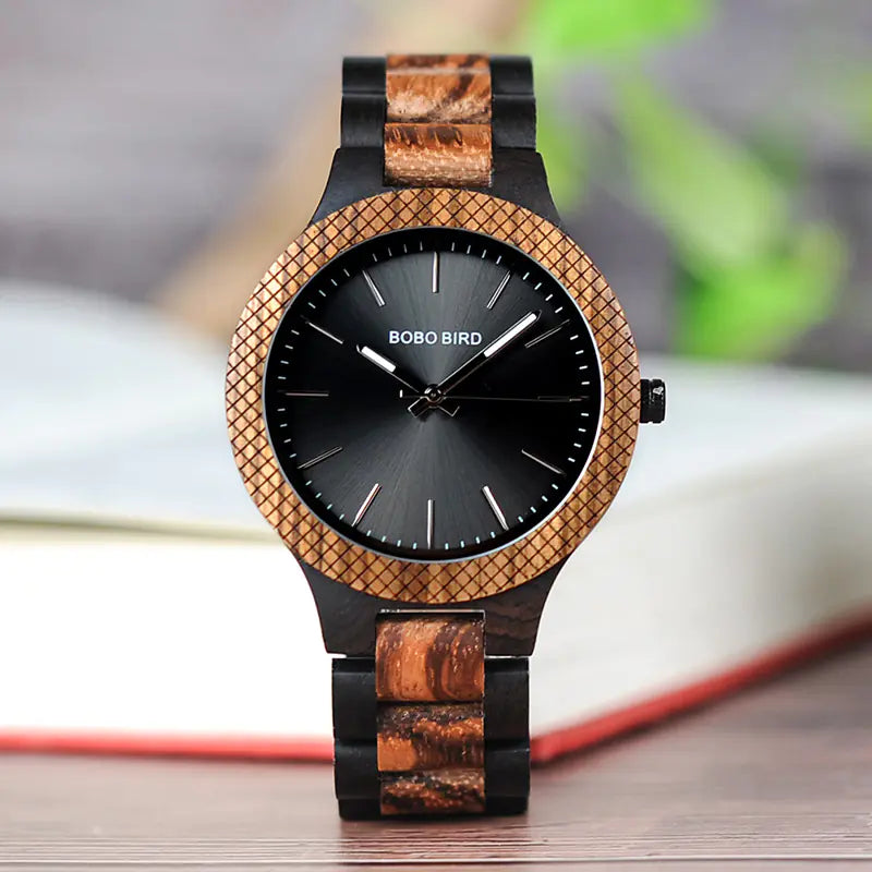 BOBO BIRD All-Wood Quartz Waterproof Men's Watch