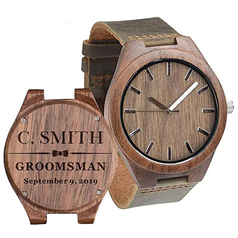 BOBO BIRD Wooden Bamboo Quartz Watch