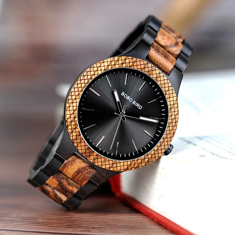 BOBO BIRD All-Wood Quartz Waterproof Men's Watch
