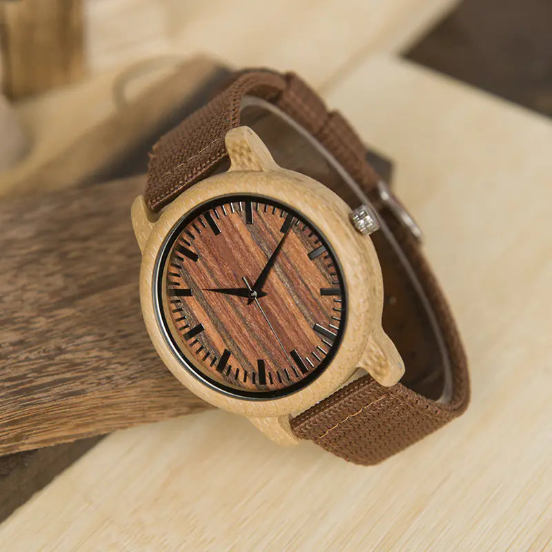 BOBO BIRD Bamboo Wood Watch with Japanese Movement