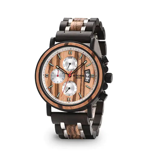 BOBO BIRD Wooden Quartz Watch with Miyota Movement