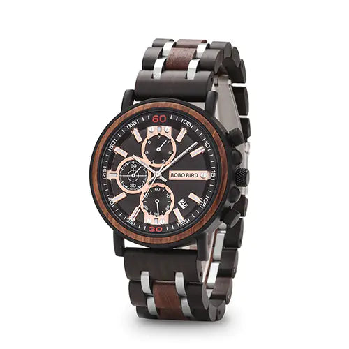 BOBO BIRD Wooden Quartz Watch with Miyota Movement