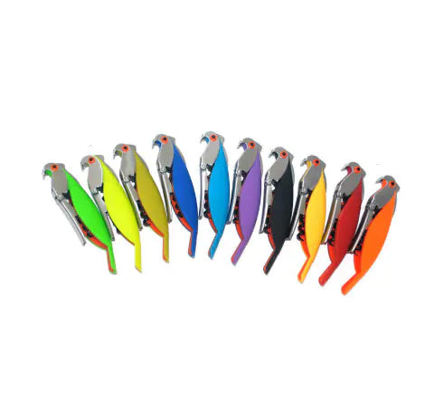 Parrot Bottle Opener - Bird-Shaped Corkscrew