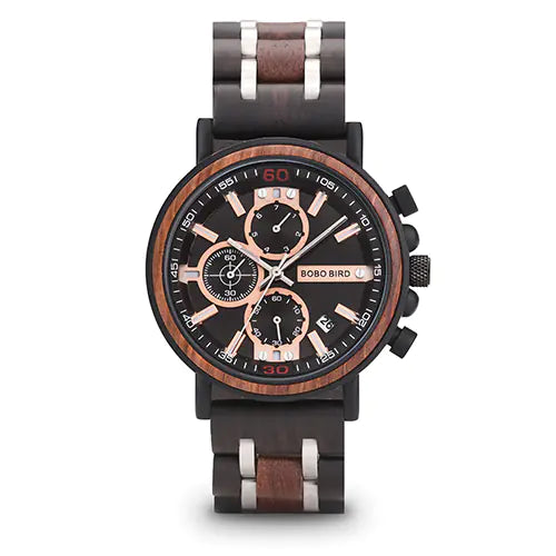 BOBO BIRD Wooden Quartz Watch with Miyota Movement