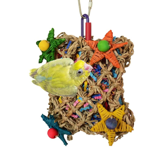 Super Bird Creations SB50949 Pickin’ Pocket Bird Toy - Ideal for Cockatiels Parakeets Parrots - Small to Medium Birds - Fun & Entertaining Bird Toy - Bird Safe Component & Design - 7.5"x5" (2 Pаck)